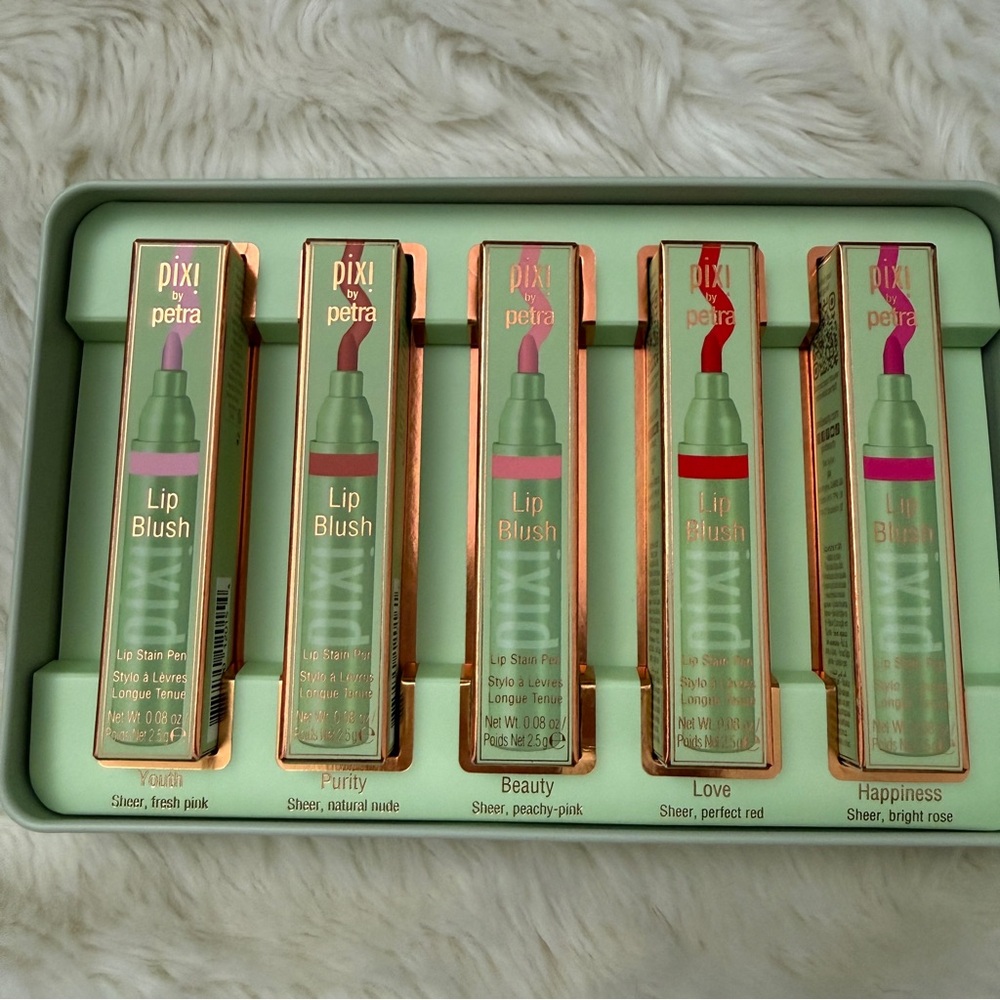 Pixi by Petra LipBlush Lip Stain Pens
- Youth, Purity, Beauty, Love, Happiness